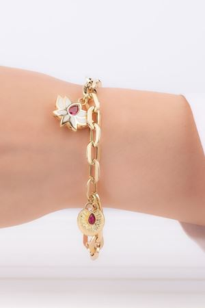14 Ayar Altın Lotus Eterna Set Bileklik