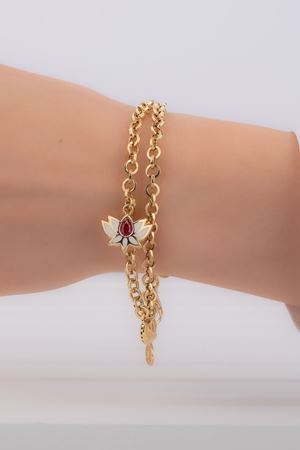 14 Ayar Altın Lotus Eterna Bileklik