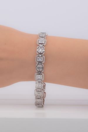 6,51 Carat Pırlanta Su Yolu Bileklik