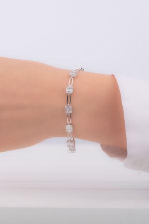 1,27 Carat Pırlanta Baget Bileklik