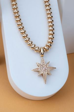 14 Ayar Altın Kutup Yıldızı Gerdanlık