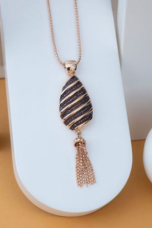 14 Ayar Rose Altın Tasarım Kolye