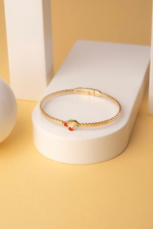 14 Ayar Sarı Altın Kiraz Çocuk Bilezik