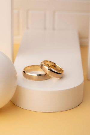 14 Ayar Sarı Altın 5Mm Kadın Alyans