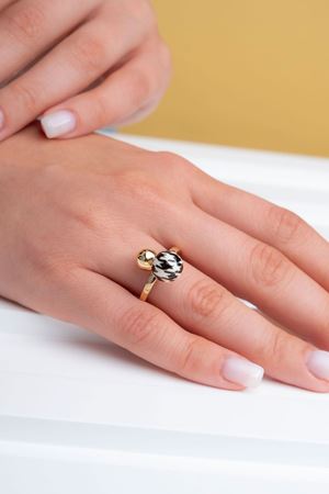 ROBERTO BRAVO Pied De Poule Yüzük
