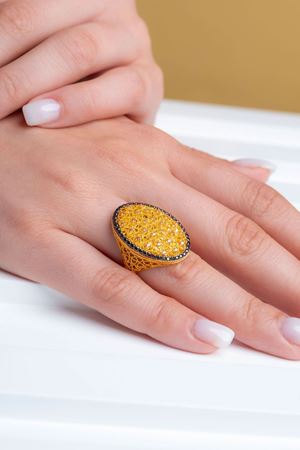 14 Ayar Sarı Altın Yadigar Koleksiyon Yüzük