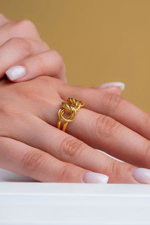 22 Ayar Sarı Altın Samanyolu Yüzük