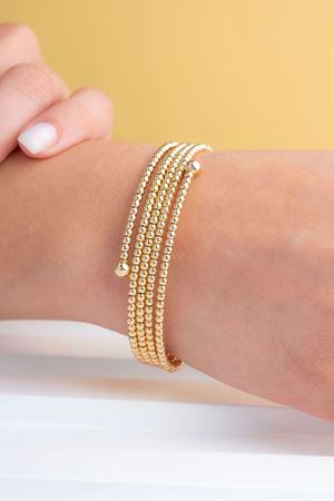 14 Ayar Sarı Altın Tasarım Bilezik