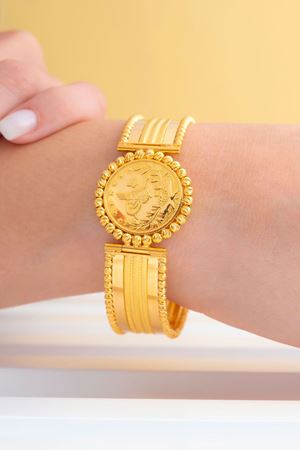 22 Ayar Sarı Altın Reşat Bilezik