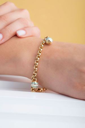 CETAŞ 14 Ayar Sarı Altın Sallantılı Bileklik