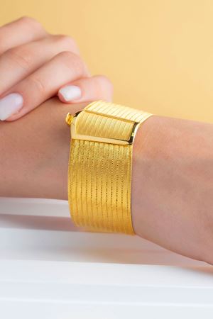 14 Ayar Sarı Altın 13 Sıra Trabzon Bileklik