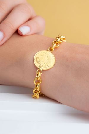 22 Ayar Sarı Altın Reşat Bileklik