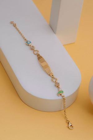 GENOLA 14 Ayar Altın Fil Figürlü Çocuk Künyesi