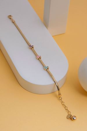 14 Ayar Altın Ördek Figürlü Çocuk Bileklik