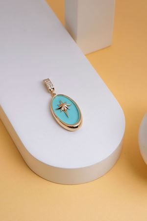 GENOLA 14 Ayar Altın Kutup Yıldızı Kolye Ucu