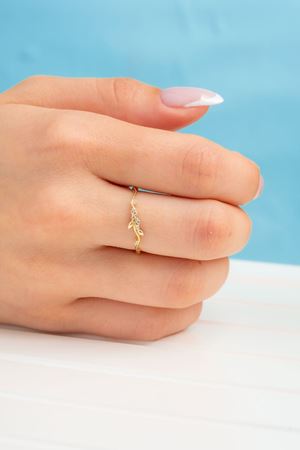 14 Ayar Altın Sarmaşık Model Yüzük