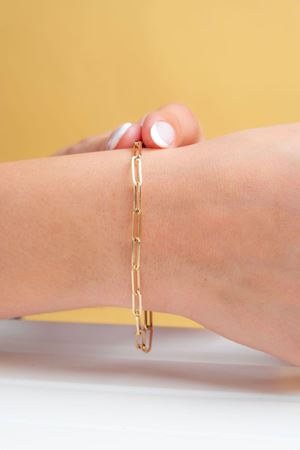 14 Ayar Altın İnce Ataç Bileklik