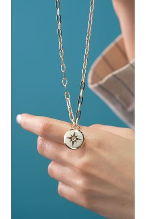 14 Ayar Altın Kutup Yıldızı Trend Kolye