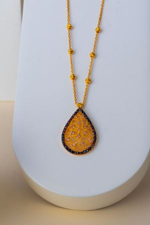 14 Ayar Altın Yadigar Koleksiyon Damla Kolye