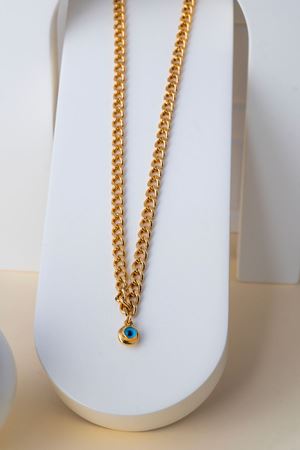 14 Ayar Altın Nazar Boncuklu Gerdanlık