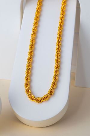 14 Ayar Altın Halat Burgu Zincir