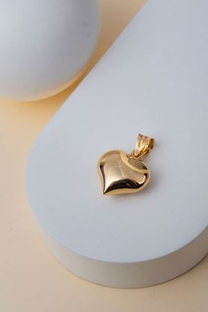 14 Ayar Altın Dolgulu Kalp Kolye Ucu