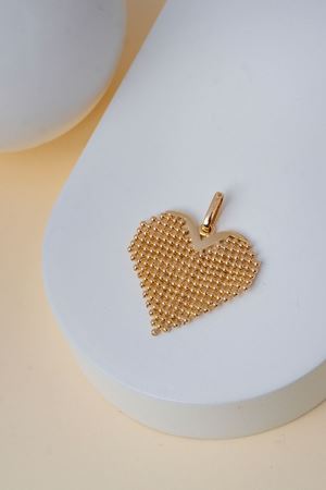 14 Ayar Altın Kalpli Kolye Ucu