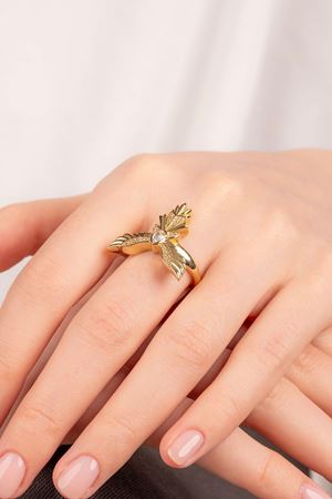 14 Ayar Altın Anka Kuşu Figürlü Yüzük