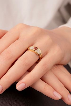 14 Ayar Altın Jazibee Koleksiyon Yüzük