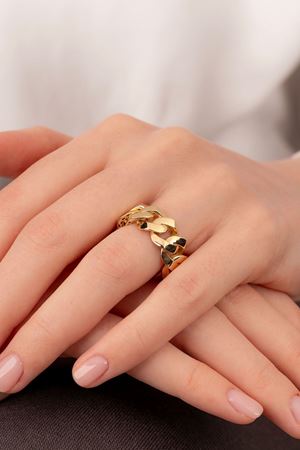 14 Ayar Altın Düz Yüzey Gurmet Yüzük