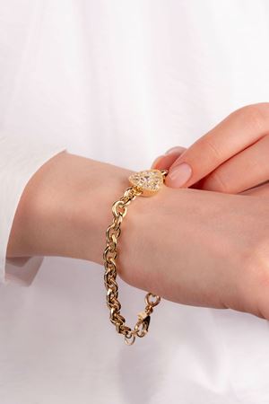 14 Ayar Altın Damla Taş Bileklik