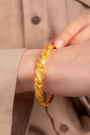 14 Ayar Altın Bereket Koleksiyon Trend Bilezik