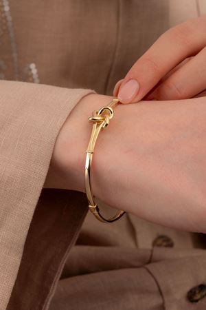 14 Ayar Altın Düğüm Model Fantezi Bilezik