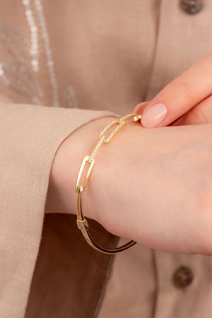 14 Ayar Sarı Altın Ataç Bilezik