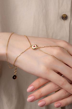 14 Ayar Altın Kalp Figürlü Zincirli Şahmeran