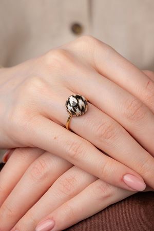 ROBERTO BRAVO Pied De Poule Yüzük