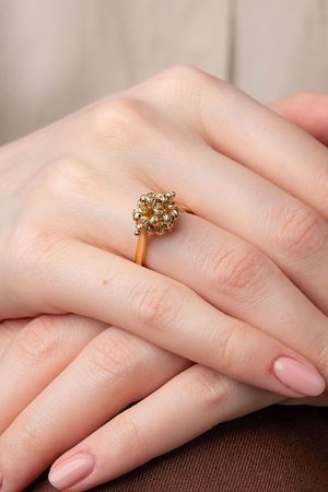 14 Ayar Sarı Altın Toplu Yüzük