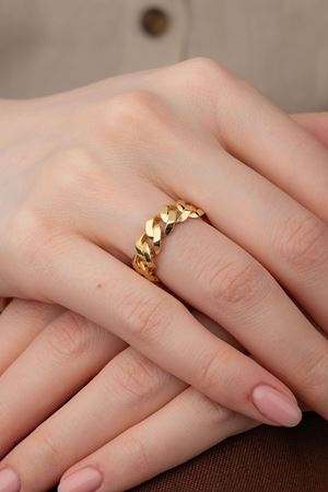 14 Ayar Altın Gurmet Model Tasarım Yüzük