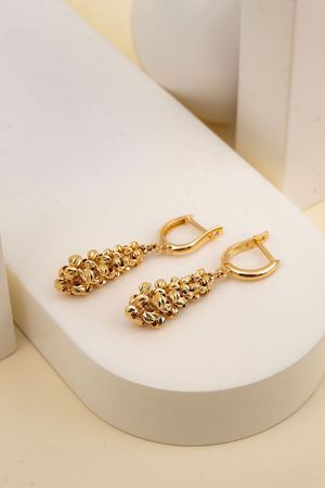 14 Ayar Altın Sallantılı Süzme Model Toplu Küpe