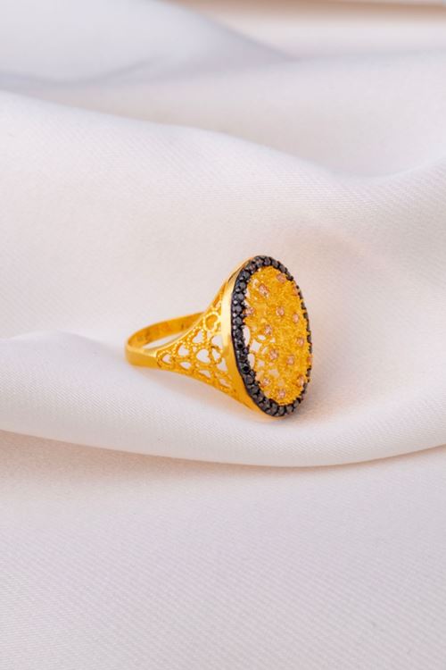 14 Ayar Yadigar Koleksiyon Oval Yüzük