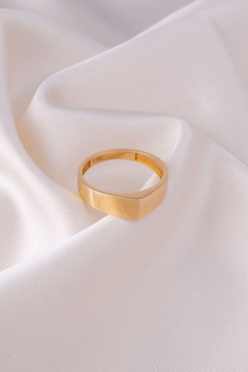 14 Ayar Altın Taşsız Çıtır Tasarım Yüzük