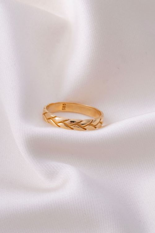 14 Ayar Altın Başak Model Çıtır Yüzük