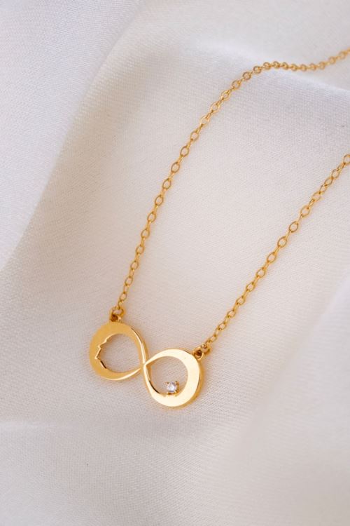 14 Ayar Altın Atatürk Sonsuzluk Kolye