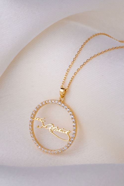 14 Ayar Altın Atatürk Kolye