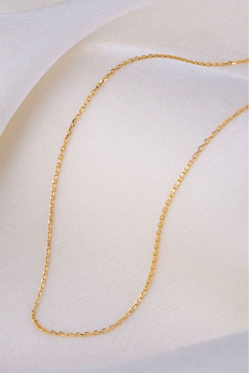 14 Ayar Altın İnce Kolye Zinciri