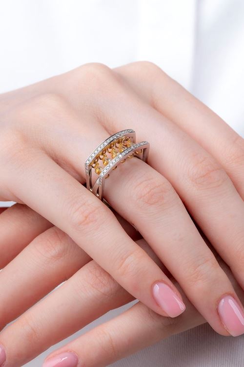 0,77 Carat Pırlanta Salsa Tasarım Yüzük