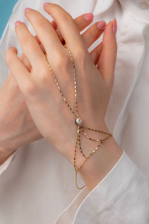 14 Ayar Altın Jazibee Koleksiyon Şahmeran Bileklik