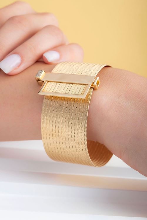 14 Ayar Sarı Altın 15 Sıra Trabzon Bileklik