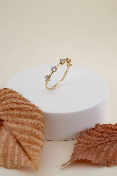 14 Ayar Altın Eklem Sırataş Yüzük