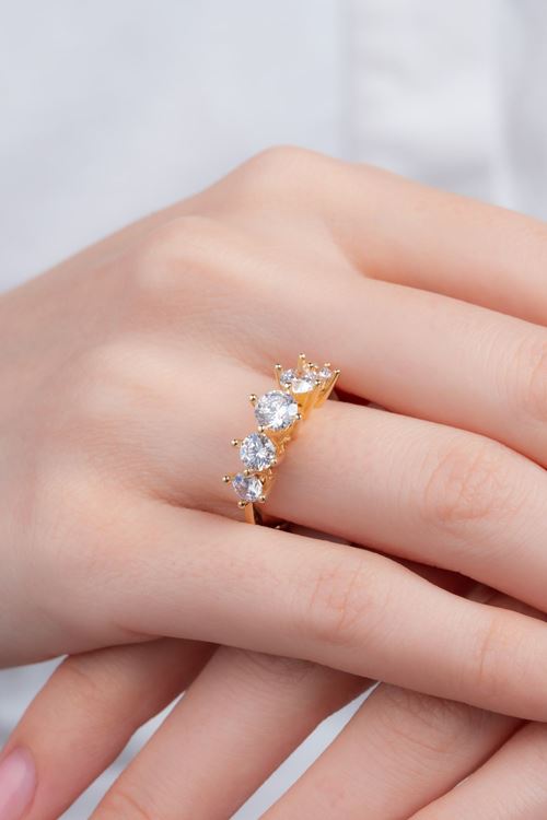 8 Ayar Altın Sırataş Yüzük